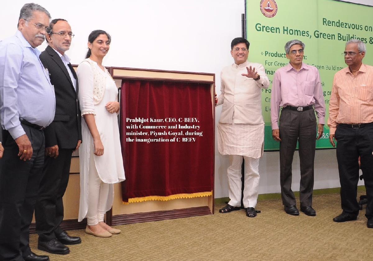Prabhjot Kaur, CEO, C-BEEV with Piyush Goyal, Commerce & Industry Minister, during the inauguration of C-BEEV